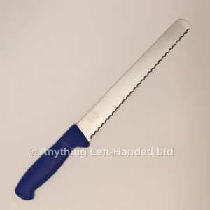 Left Handed Bread Knife, 23cm / 9" Scalloped Blade