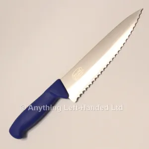 Left Handed Chef Knife, 20cm / 8" Scalloped Blade