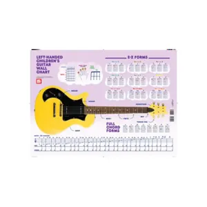Left-Handed Children's Guitar Wall Chart Left-Handed Children's Guitar Wall Chart