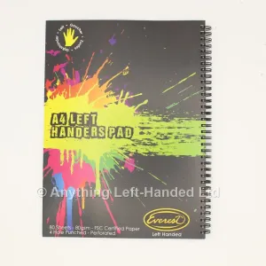 Left Handed Wire Bound Notebook A4 (UK / EU Only)
