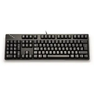 Left-Handed Mechanical Keyboard Black UK layout USB